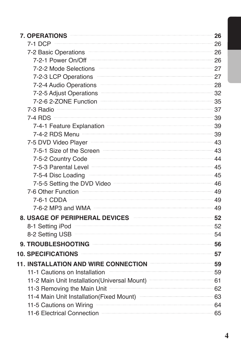 English | Clarion VRX578RUSB User Manual | Page 3 / 68