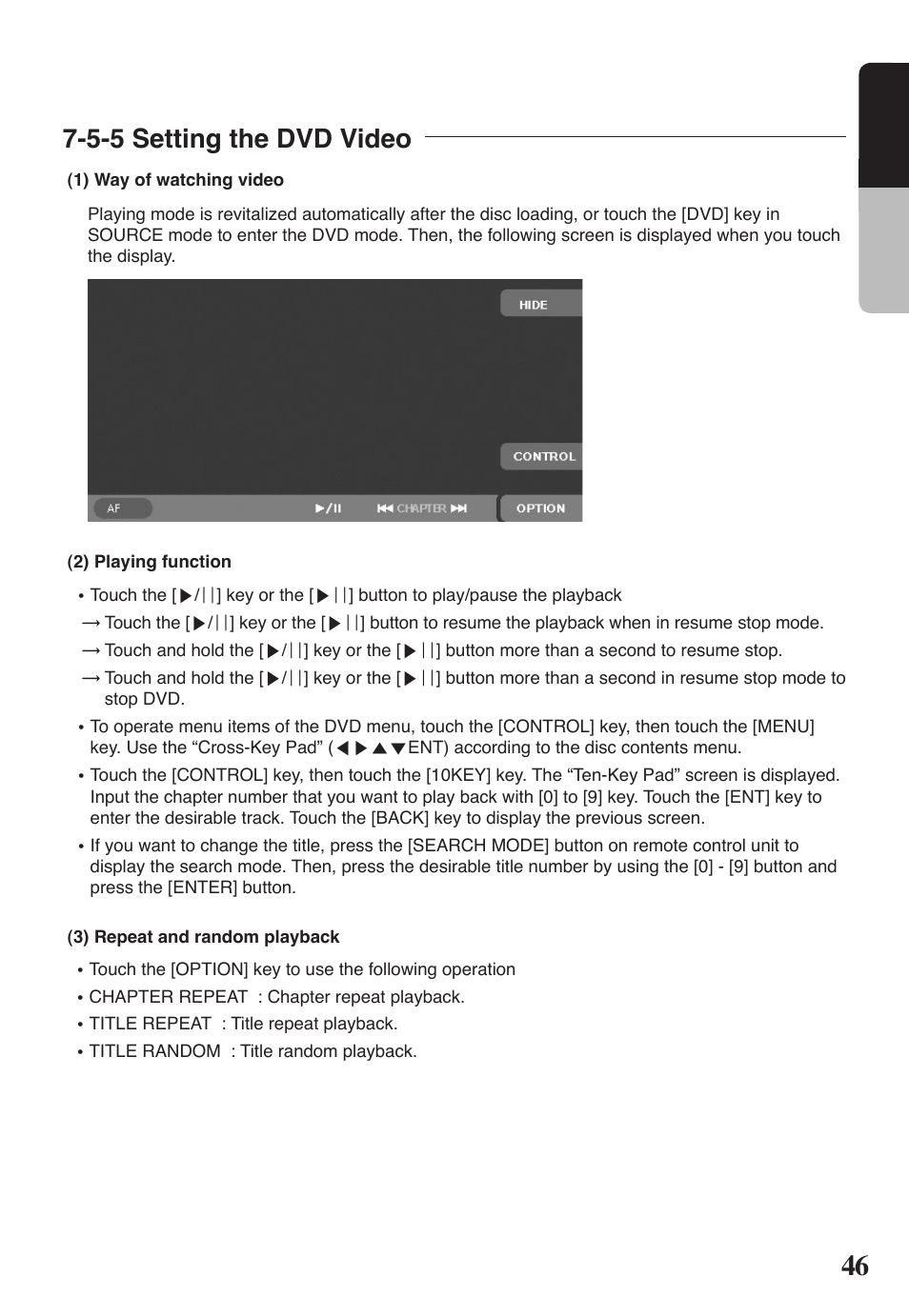 English, 5-5 setting the dvd video | Clarion VRX578RUSB User Manual | Page 45 / 68