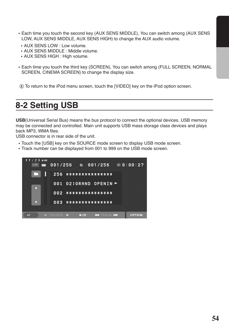 2 setting usb, English | Clarion VRX578RUSB User Manual | Page 53 / 68