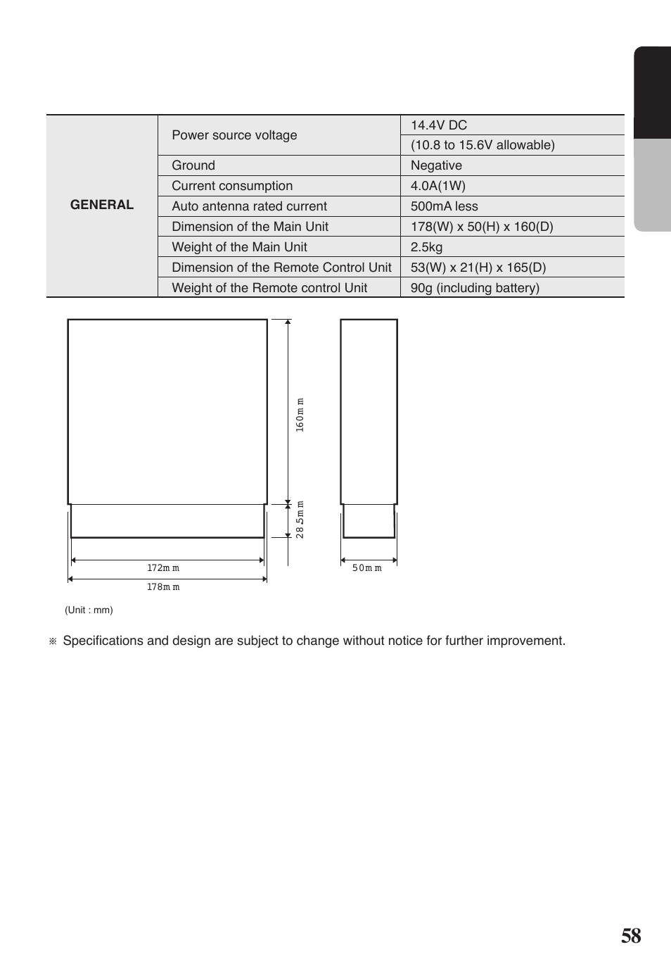English | Clarion VRX578RUSB User Manual | Page 57 / 68