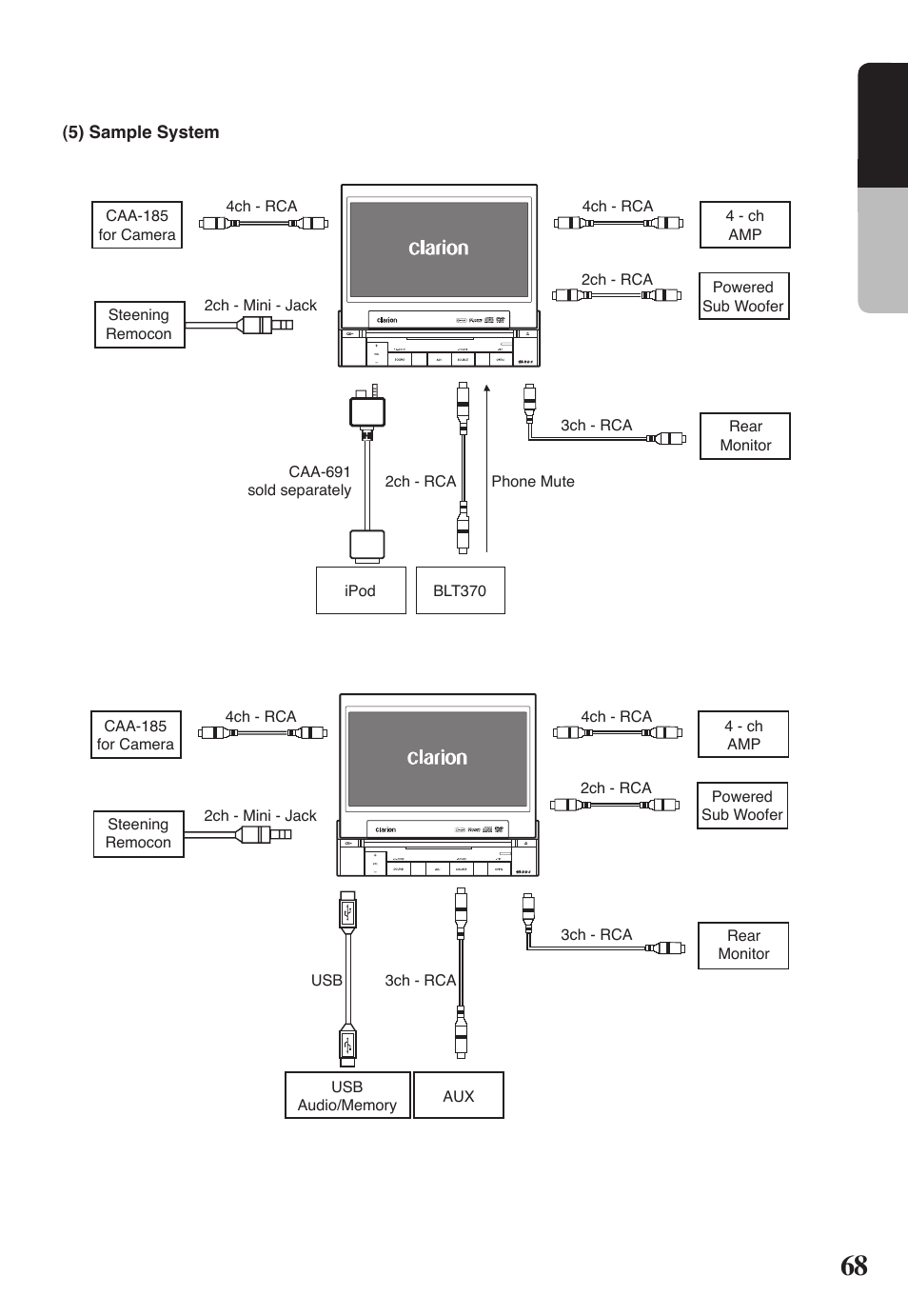 English | Clarion VRX578RUSB User Manual | Page 67 / 68