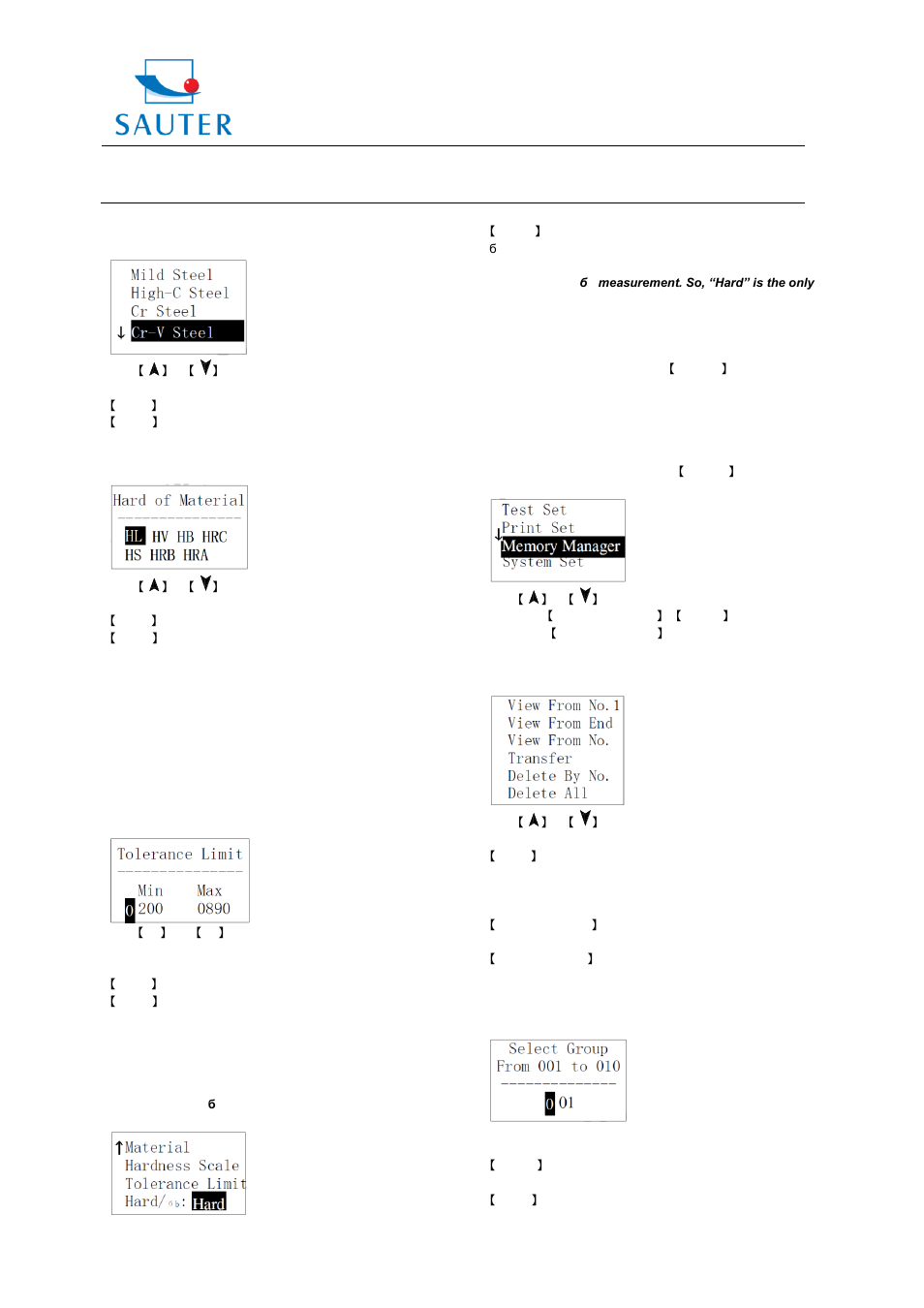 Instruction manual hmr, Sauter gmbh | KERN & SOHN HMR User Manual | Page 7 / 12