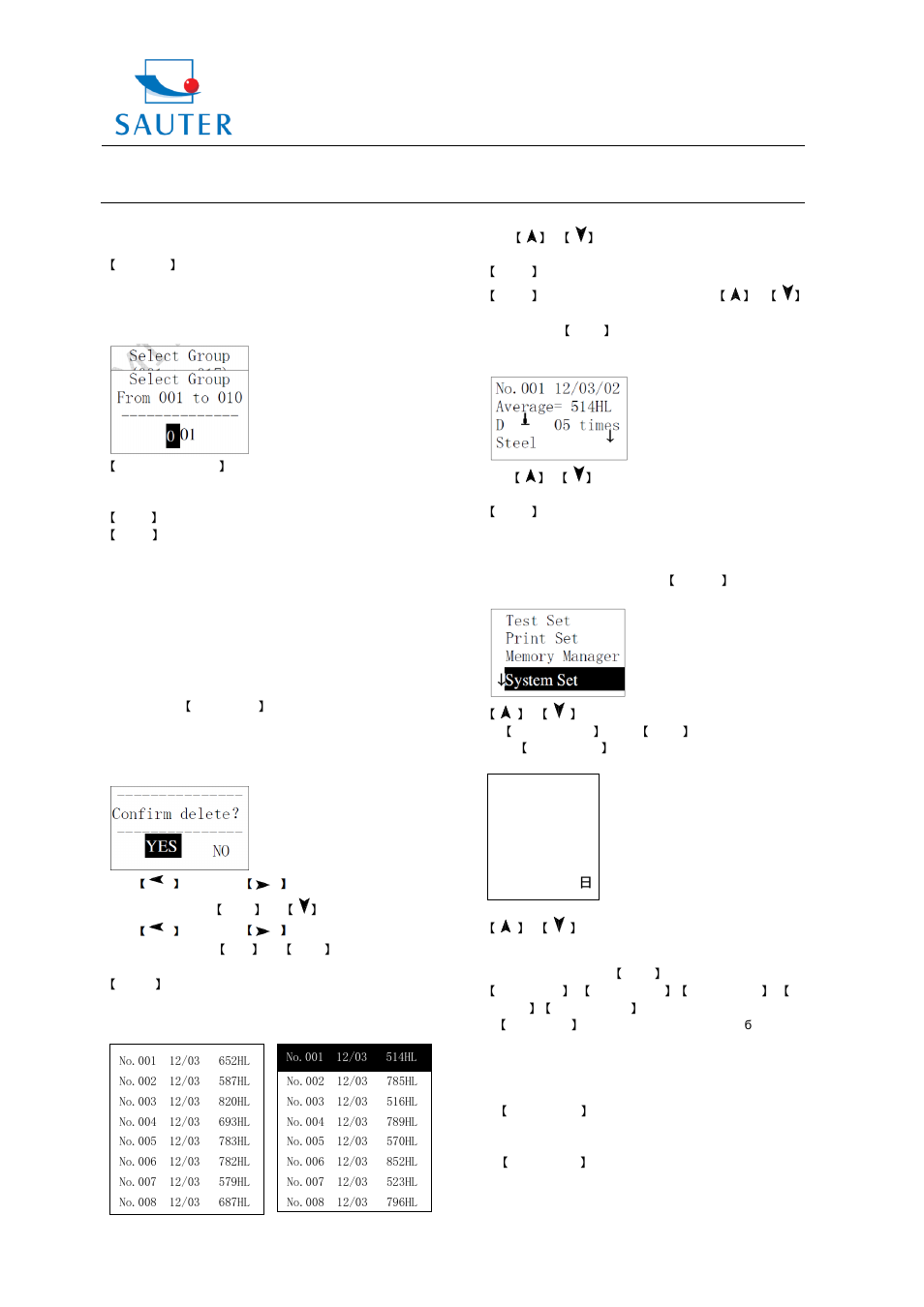 Instruction manual hmr, Sauter gmbh | KERN & SOHN HMR User Manual | Page 8 / 12