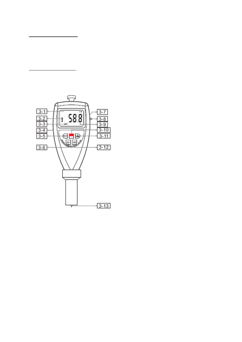 3 front panel descriptions | KERN & SOHN HD User Manual | Page 4 / 7