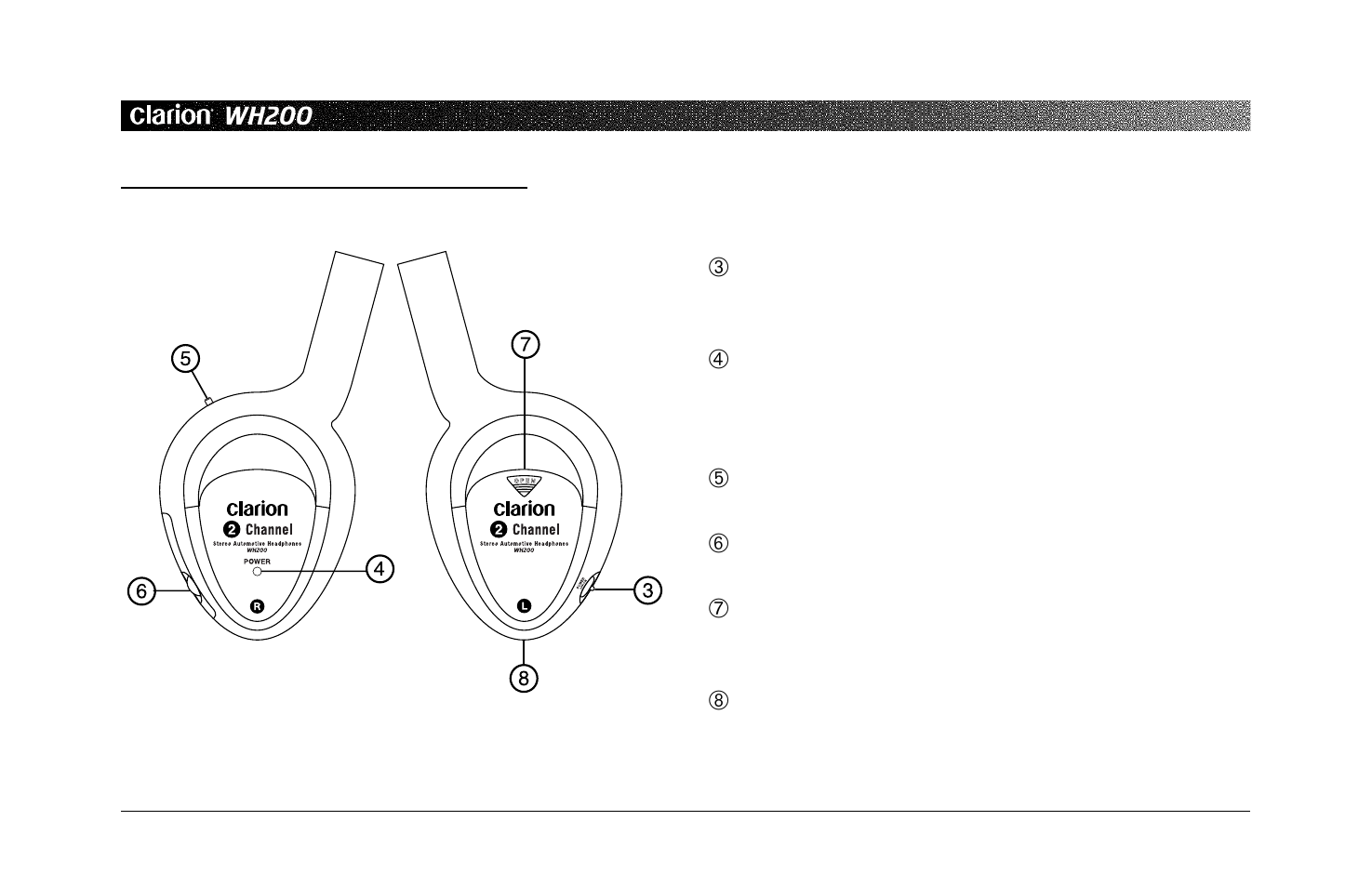 Clarion WH200 User Manual | Page 6 / 12