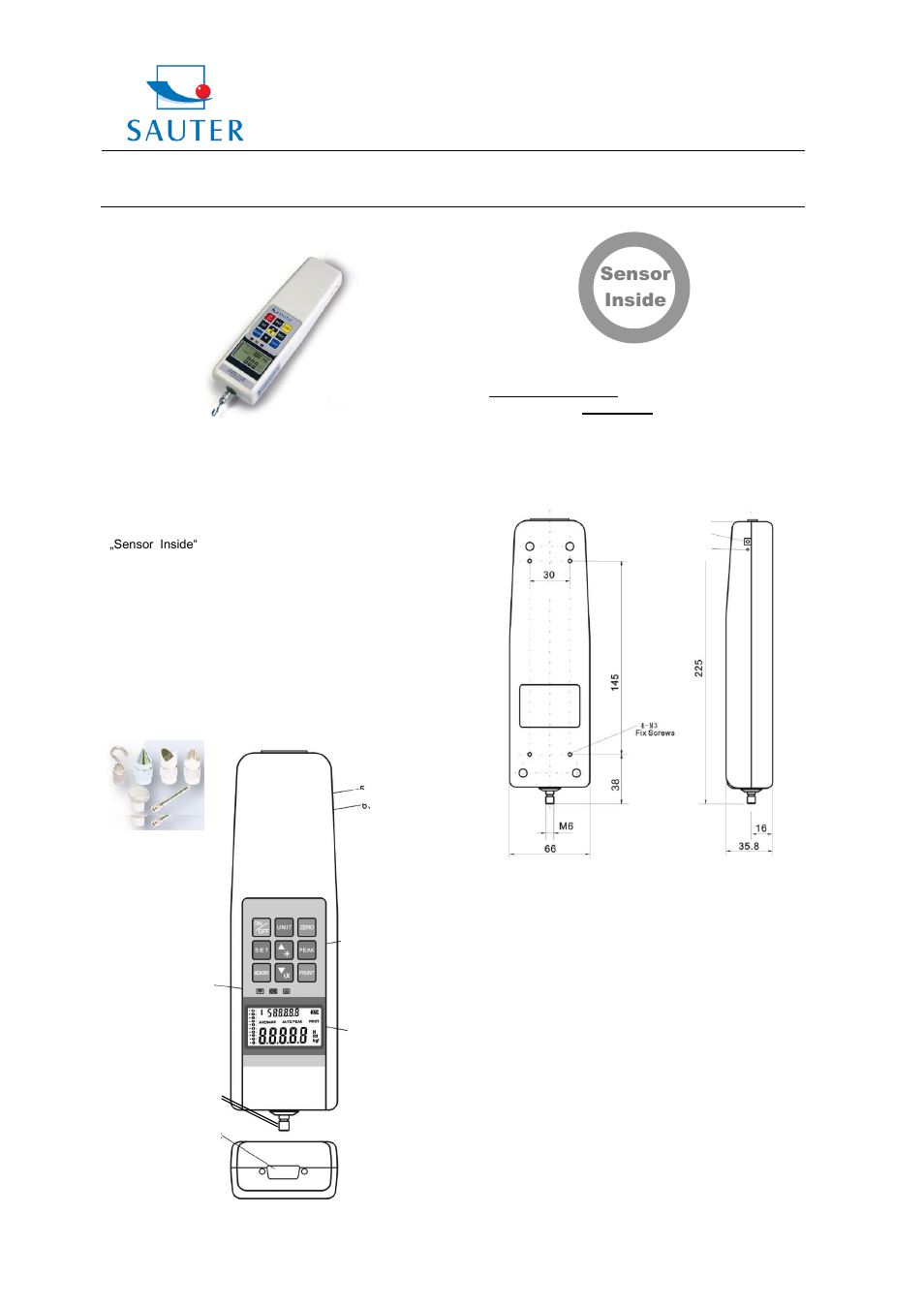 KERN & SOHN FH User Manual | 6 pages