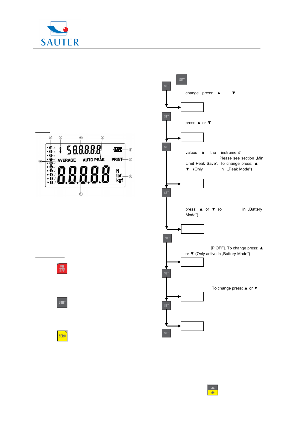 Instruction manual fh, Sauter gmbh | KERN & SOHN FH User Manual | Page 2 / 6