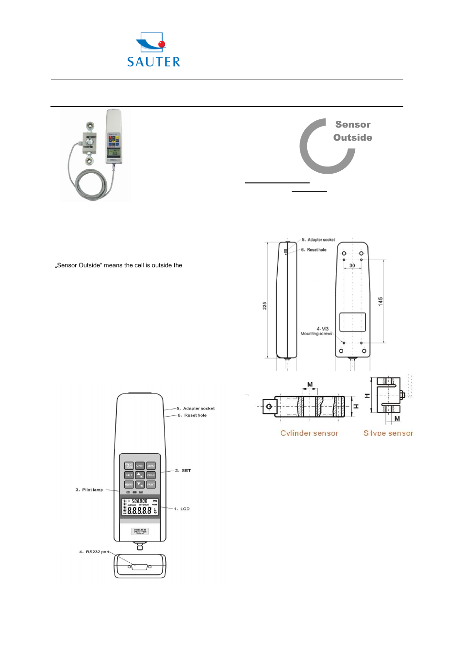 KERN & SOHN FH 100K User Manual | 6 pages