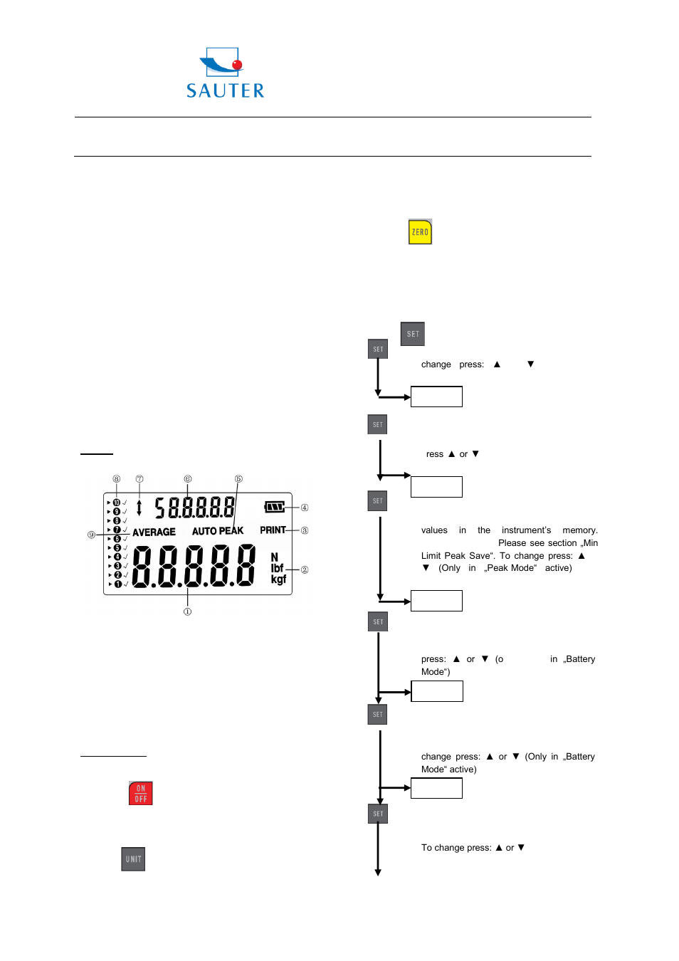 Instruction manual fh, Sauter gmbh | KERN & SOHN FH 100K User Manual | Page 2 / 6