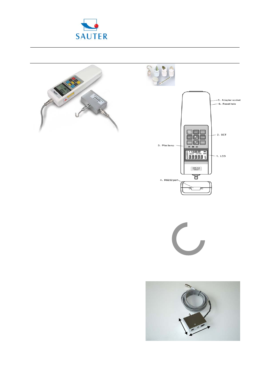 KERN & SOHN FH 500 EXT User Manual | 6 pages