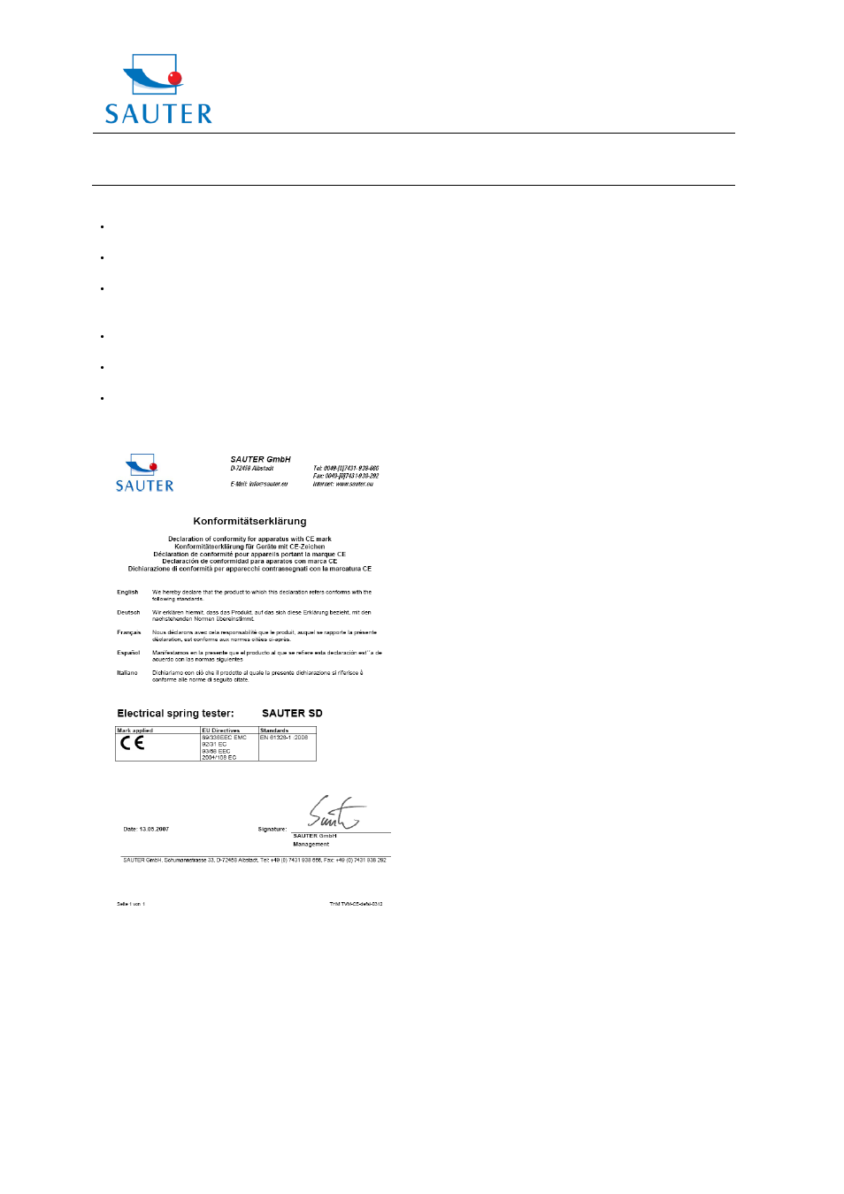 Instruction manual sd | KERN & SOHN SD 3KN150 User Manual | Page 4 / 4