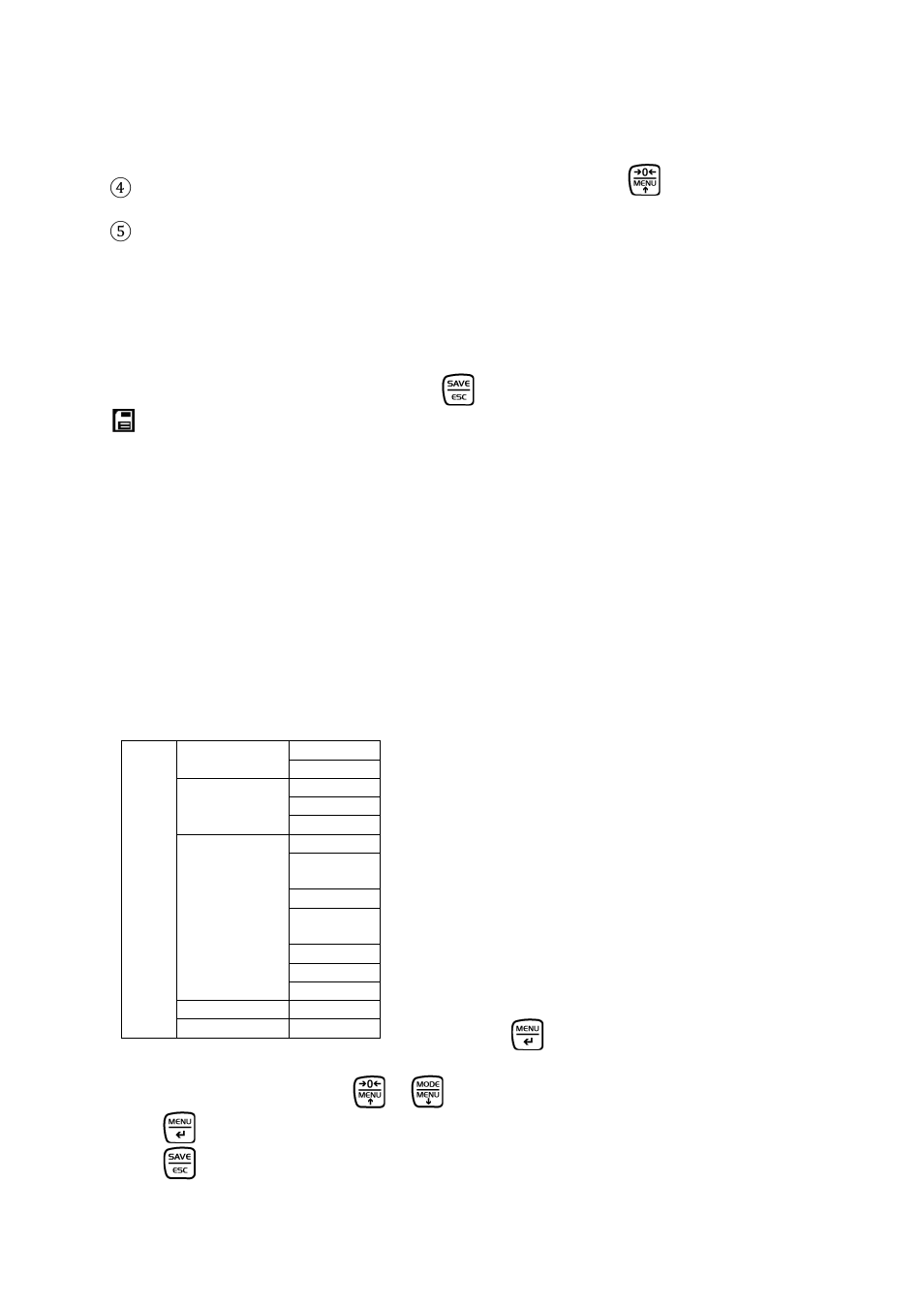 3 save the measured value, 4 browse and print data, 3 setup | 1 setup menu | KERN & SOHN FC 10 User Manual | Page 7 / 19