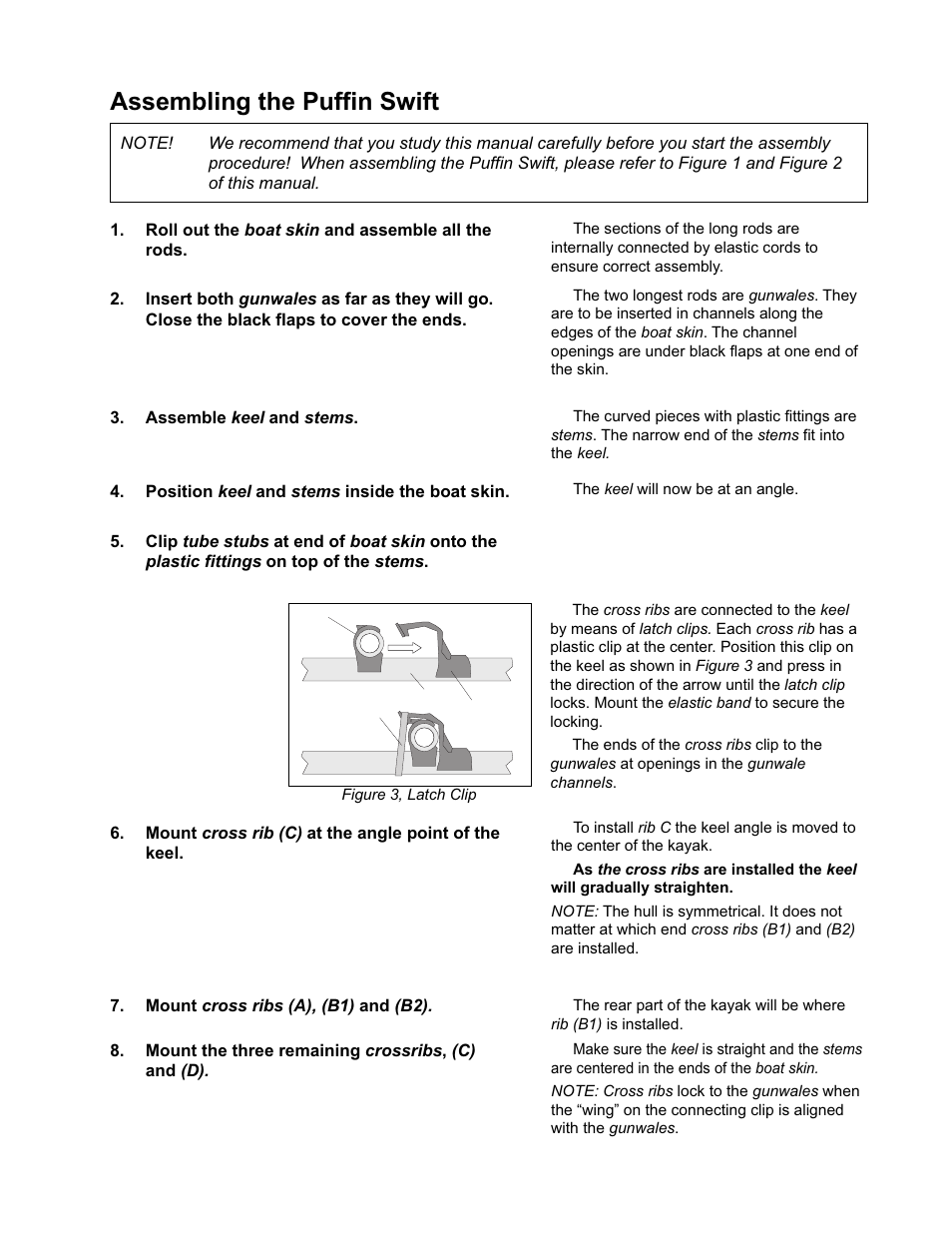 Assembling the puffin swift | KERO Puffin Swift User Manual | Page 3 / 8