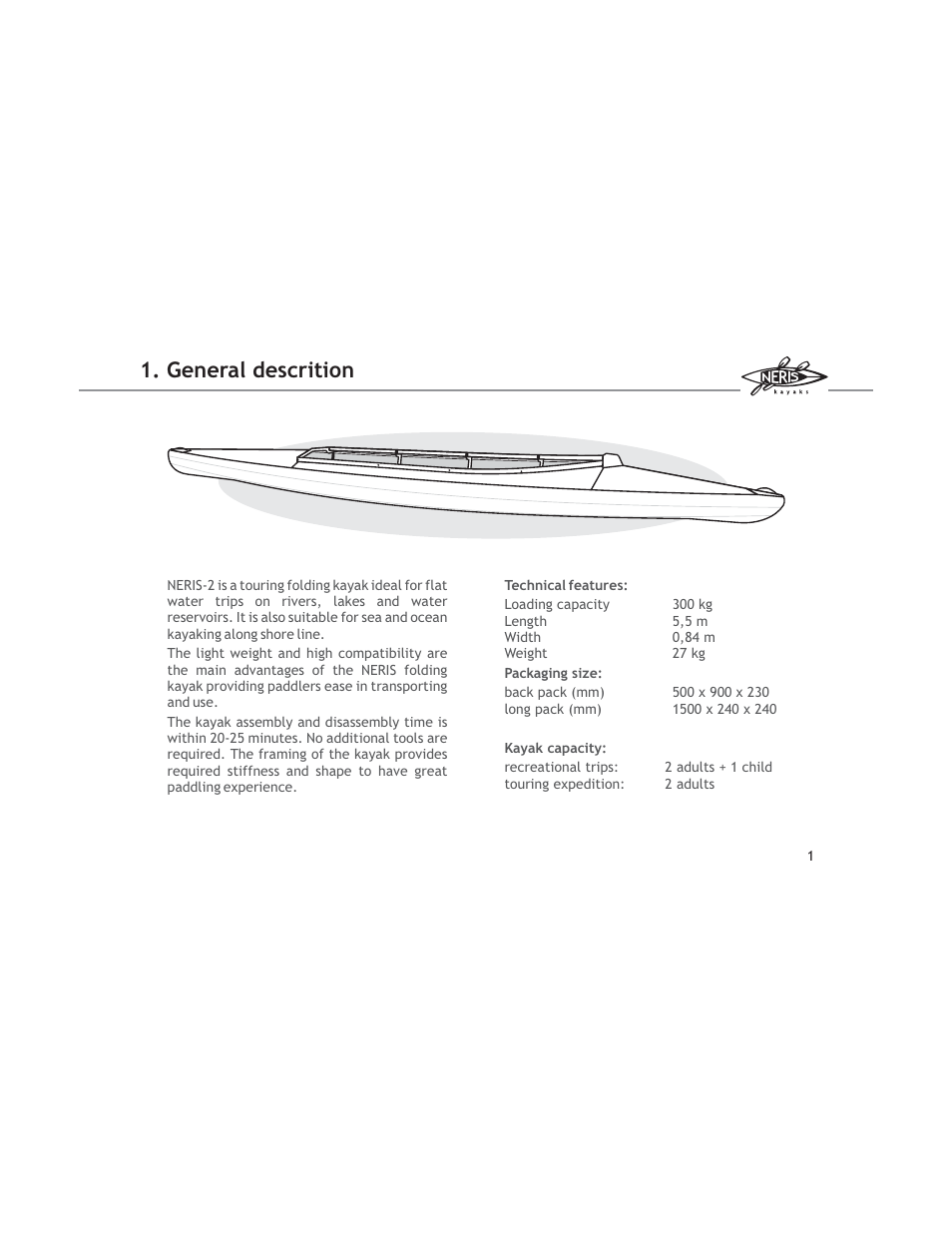 General descrition | KERO Neris 2 User Manual | Page 2 / 12