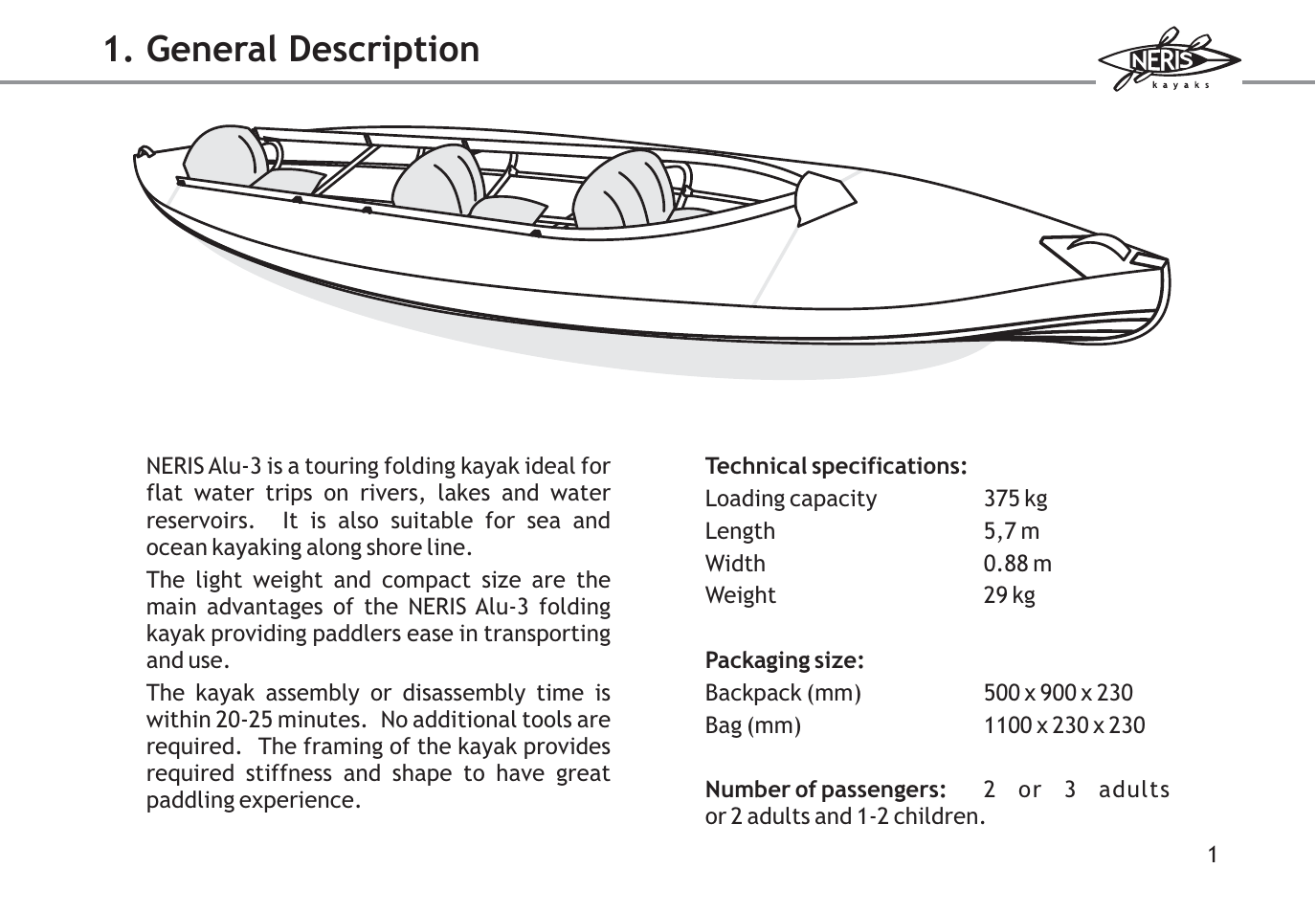 General description | KERO Neris ALU 3 User Manual | Page 2 / 12