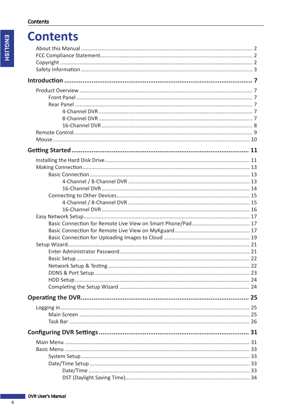 KGUARD Security AR 1621-2CKT001 User Manual | Page 4 / 81