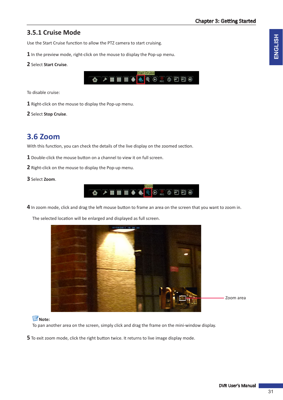 1 cruise mode, 6 zoom, A. see | KGUARD Security BR1611P User Manual | Page 31 / 107