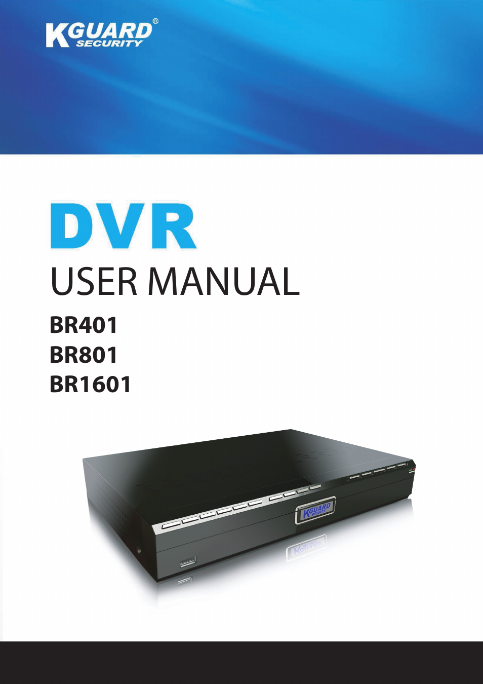 KGUARD Security BR1601 User Manual | 113 pages
