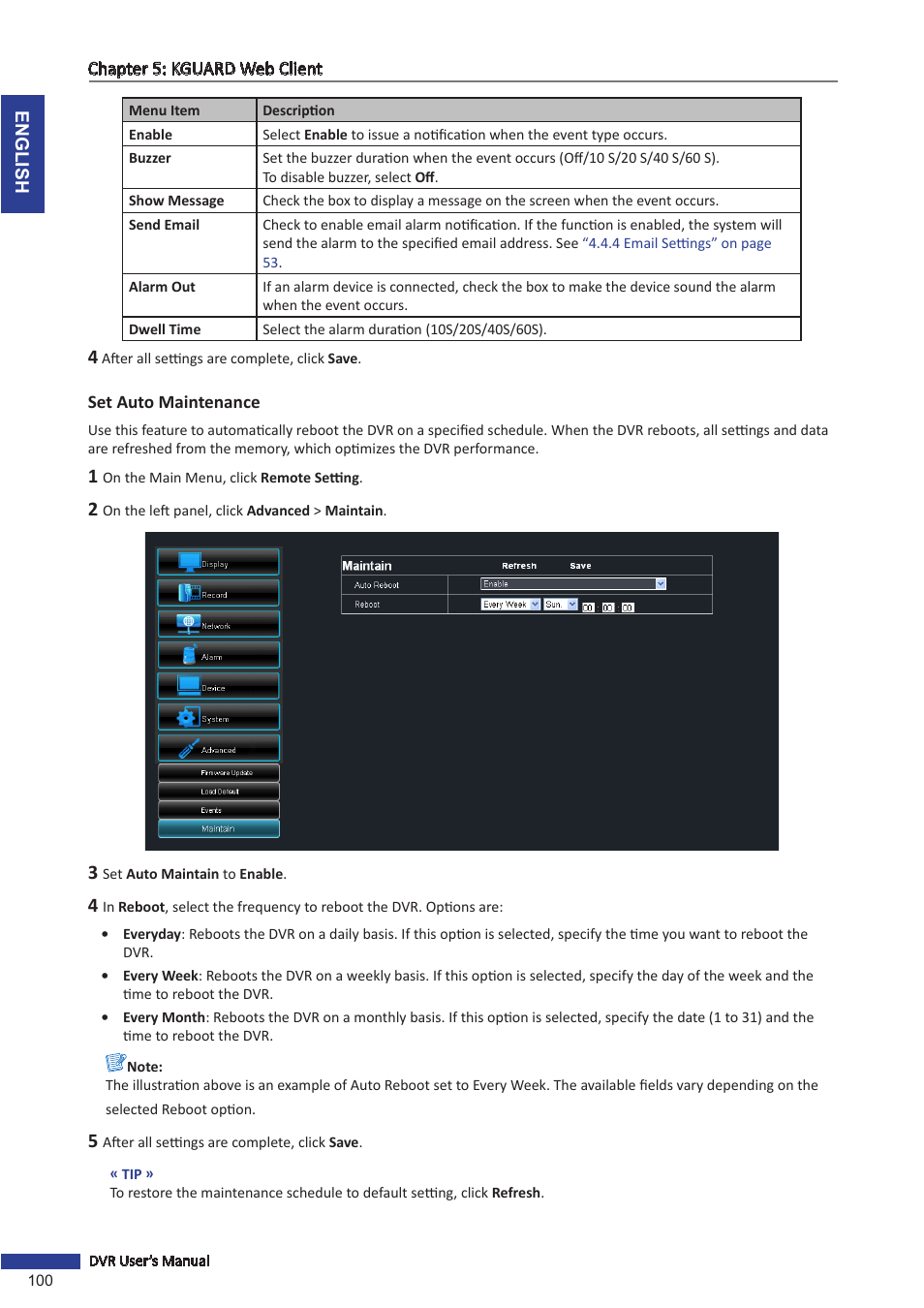 KGUARD Security BR1601 User Manual | Page 100 / 113