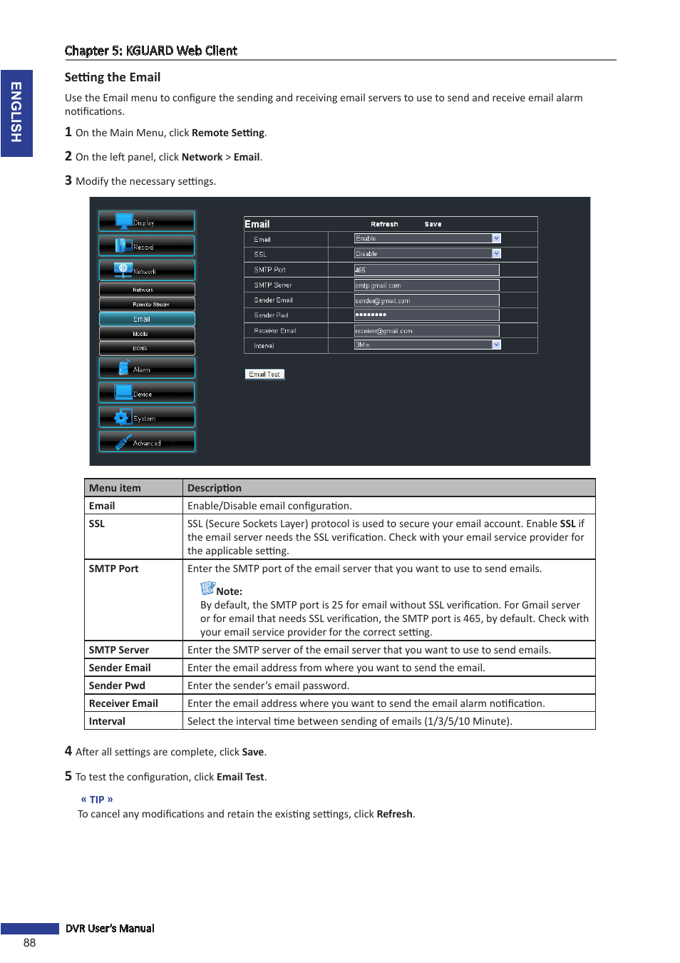 KGUARD Security BR1601 User Manual | Page 88 / 113
