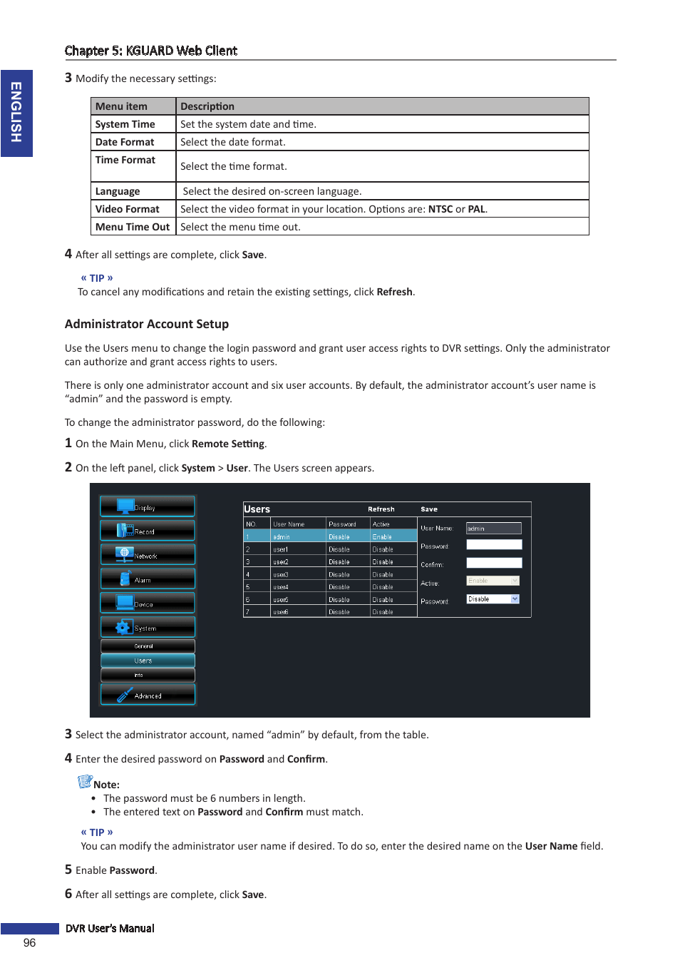 KGUARD Security BR1601 User Manual | Page 96 / 113