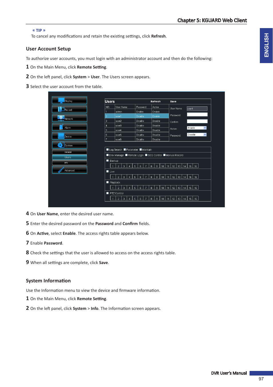 KGUARD Security BR1601 User Manual | Page 97 / 113