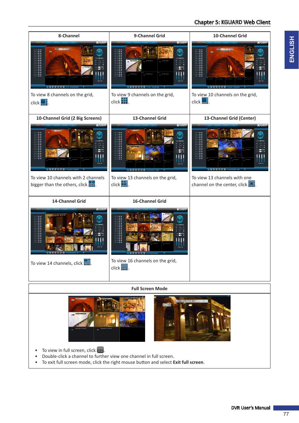 KGUARD Security BR1621 User Manual | Page 77 / 116