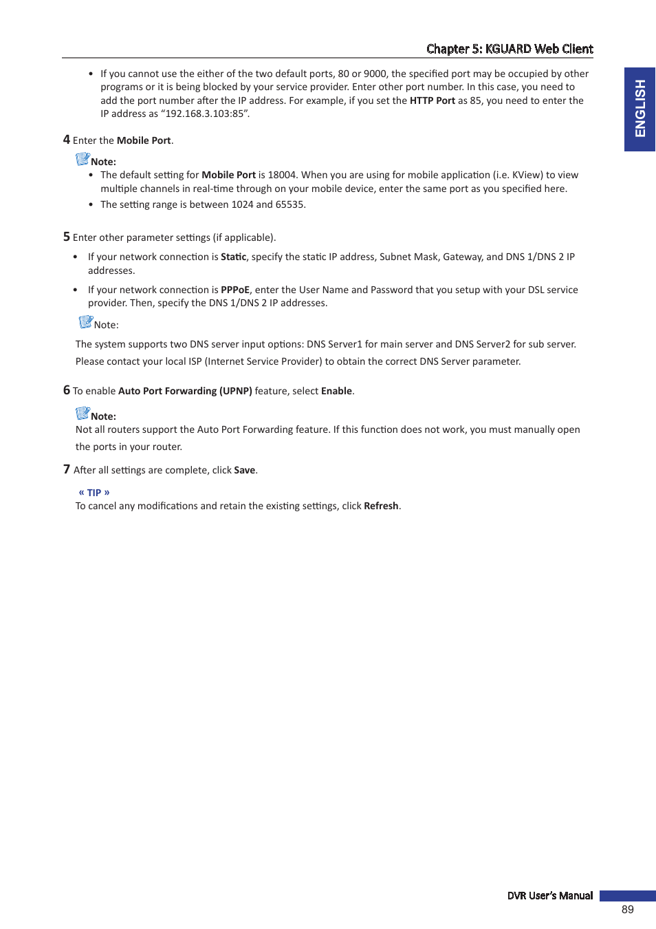 KGUARD Security BR1621 User Manual | Page 89 / 116