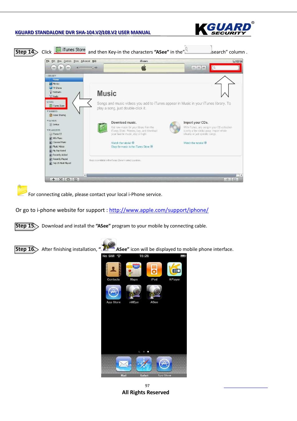 KGUARD Security SHA108.V2 User Manual | Page 101 / 147