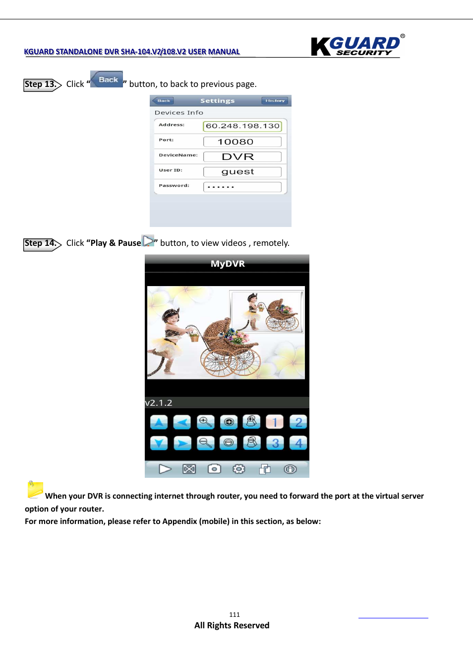 KGUARD Security SHA108.V2 User Manual | Page 115 / 147