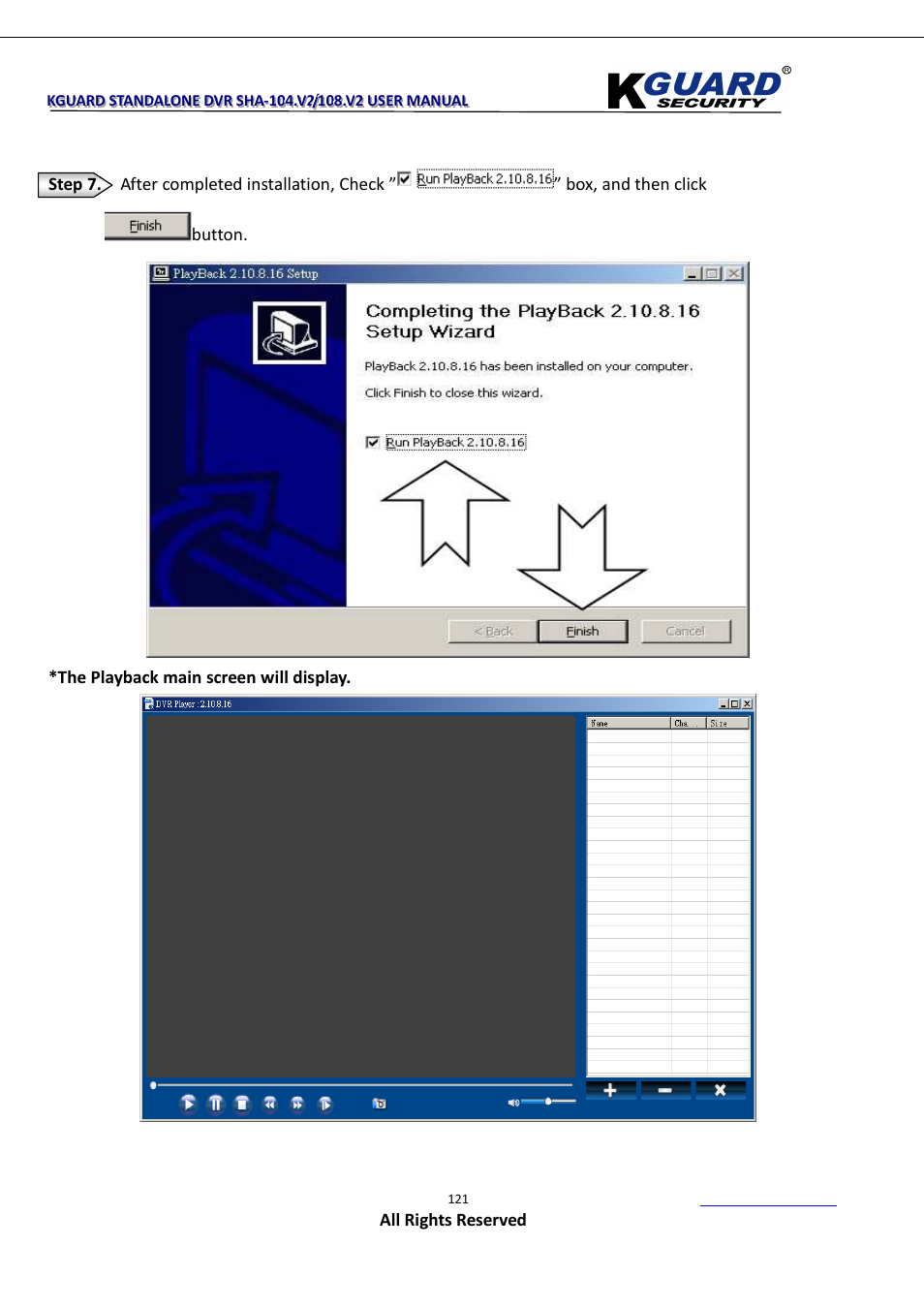 KGUARD Security SHA108.V2 User Manual | Page 125 / 147