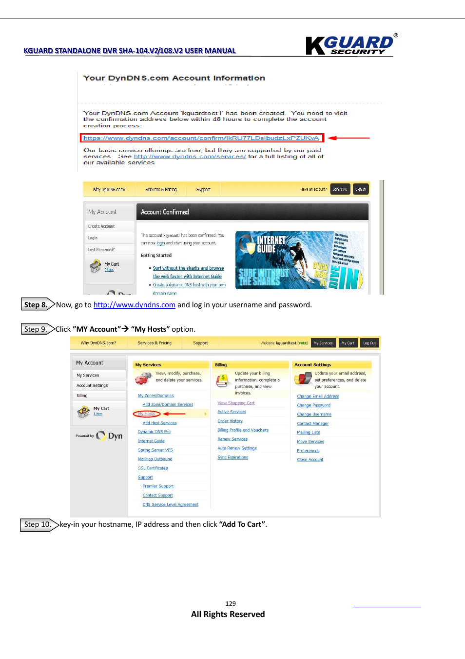 KGUARD Security SHA108.V2 User Manual | Page 133 / 147