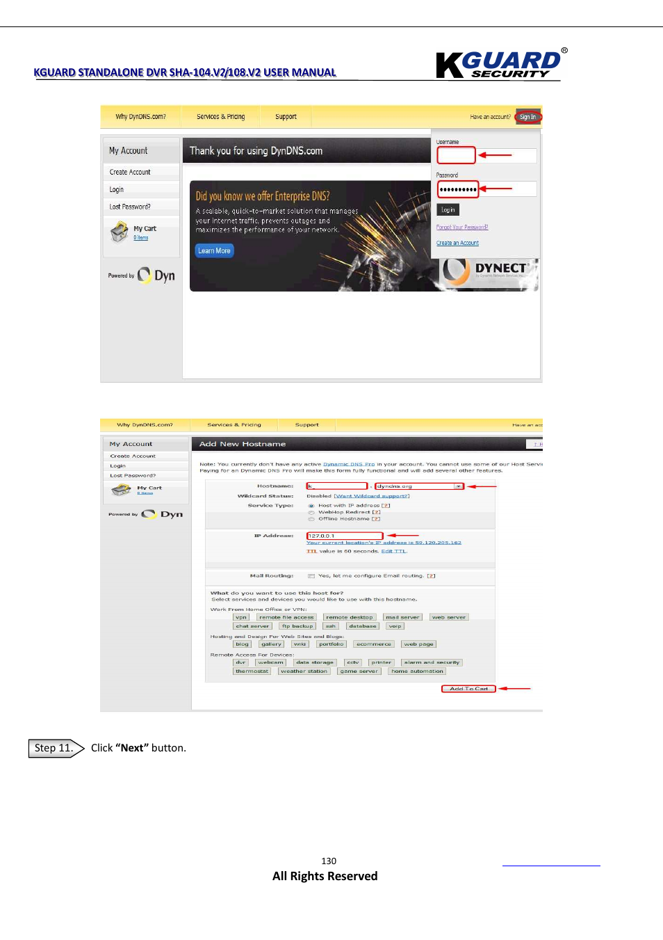 KGUARD Security SHA108.V2 User Manual | Page 134 / 147