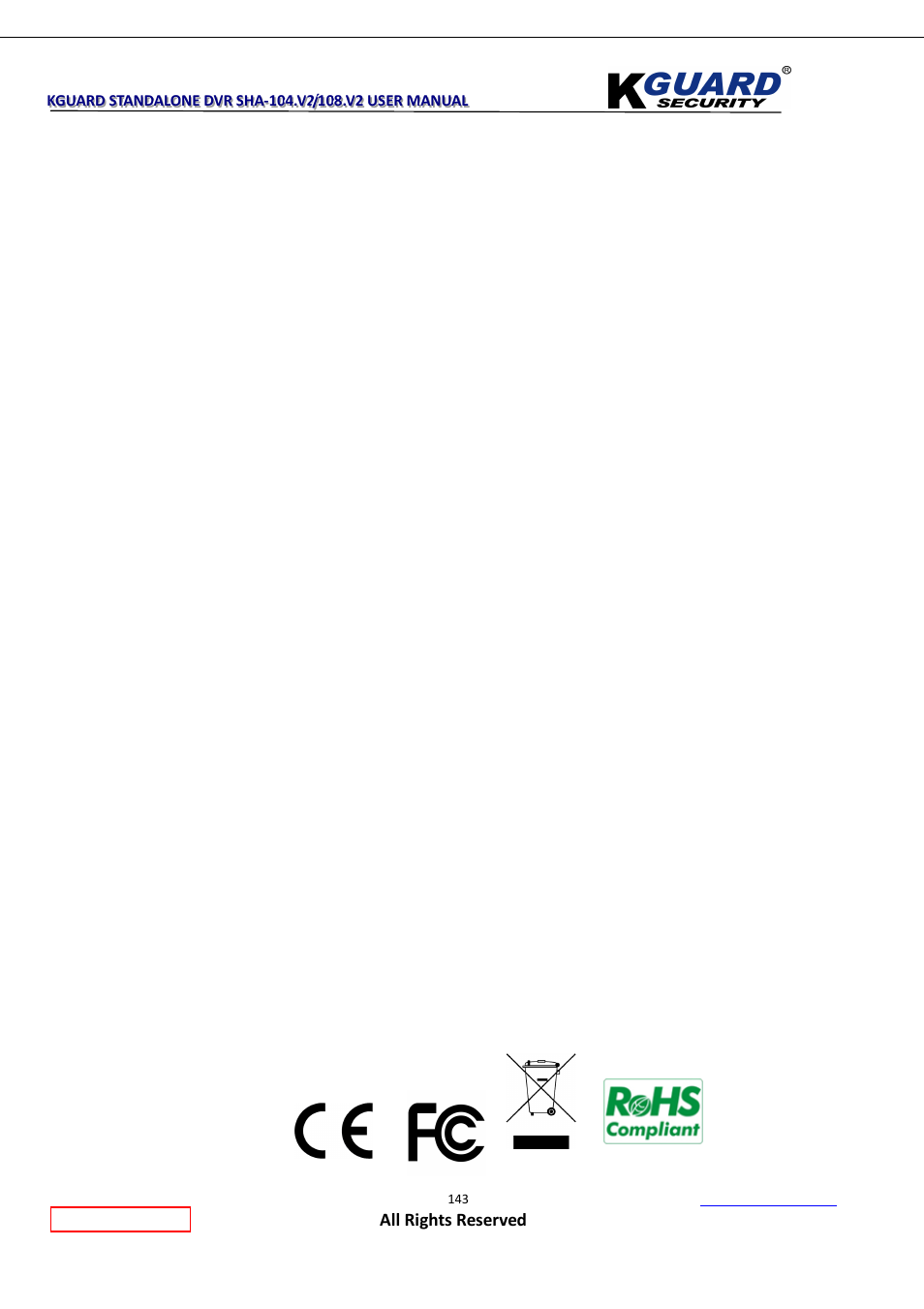 KGUARD Security SHA108.V2 User Manual | Page 147 / 147
