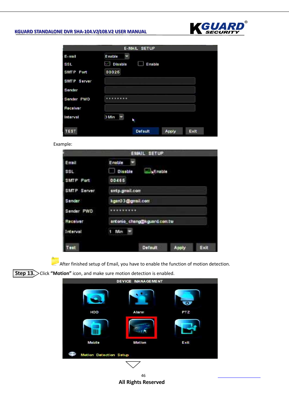 KGUARD Security SHA108.V2 User Manual | Page 50 / 147