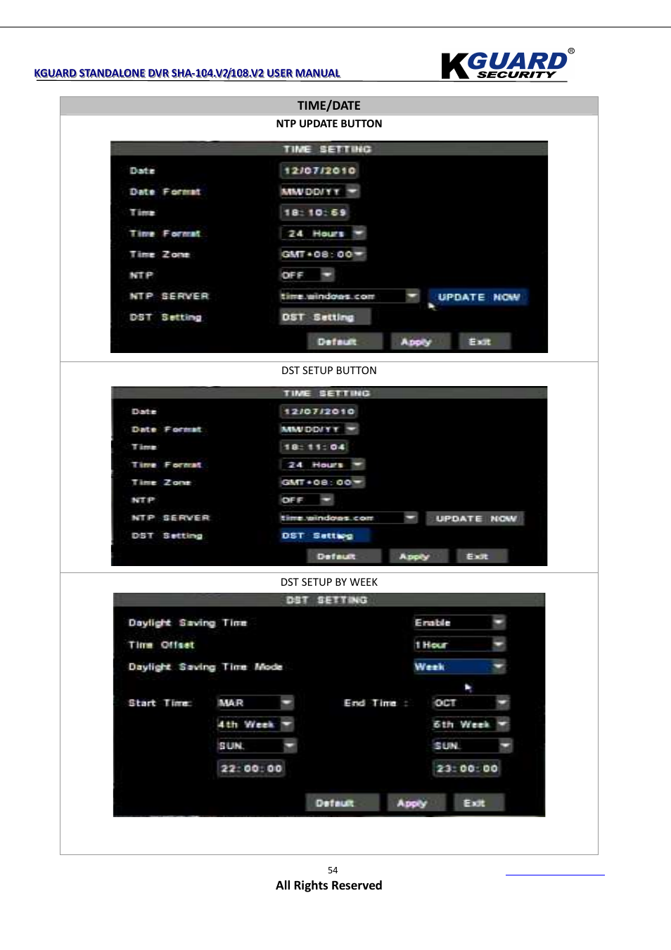 KGUARD Security SHA108.V2 User Manual | Page 58 / 147