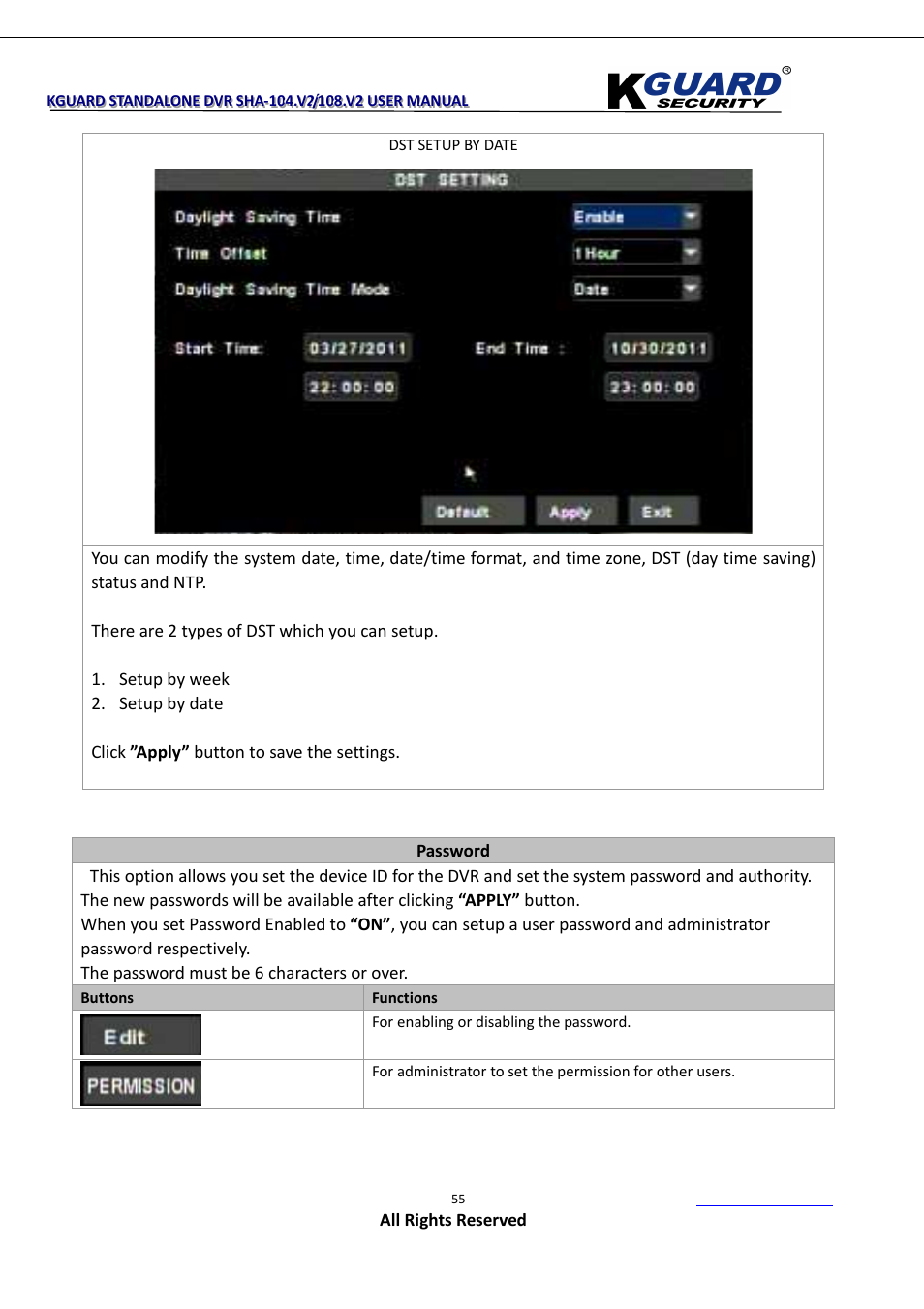 KGUARD Security SHA108.V2 User Manual | Page 59 / 147