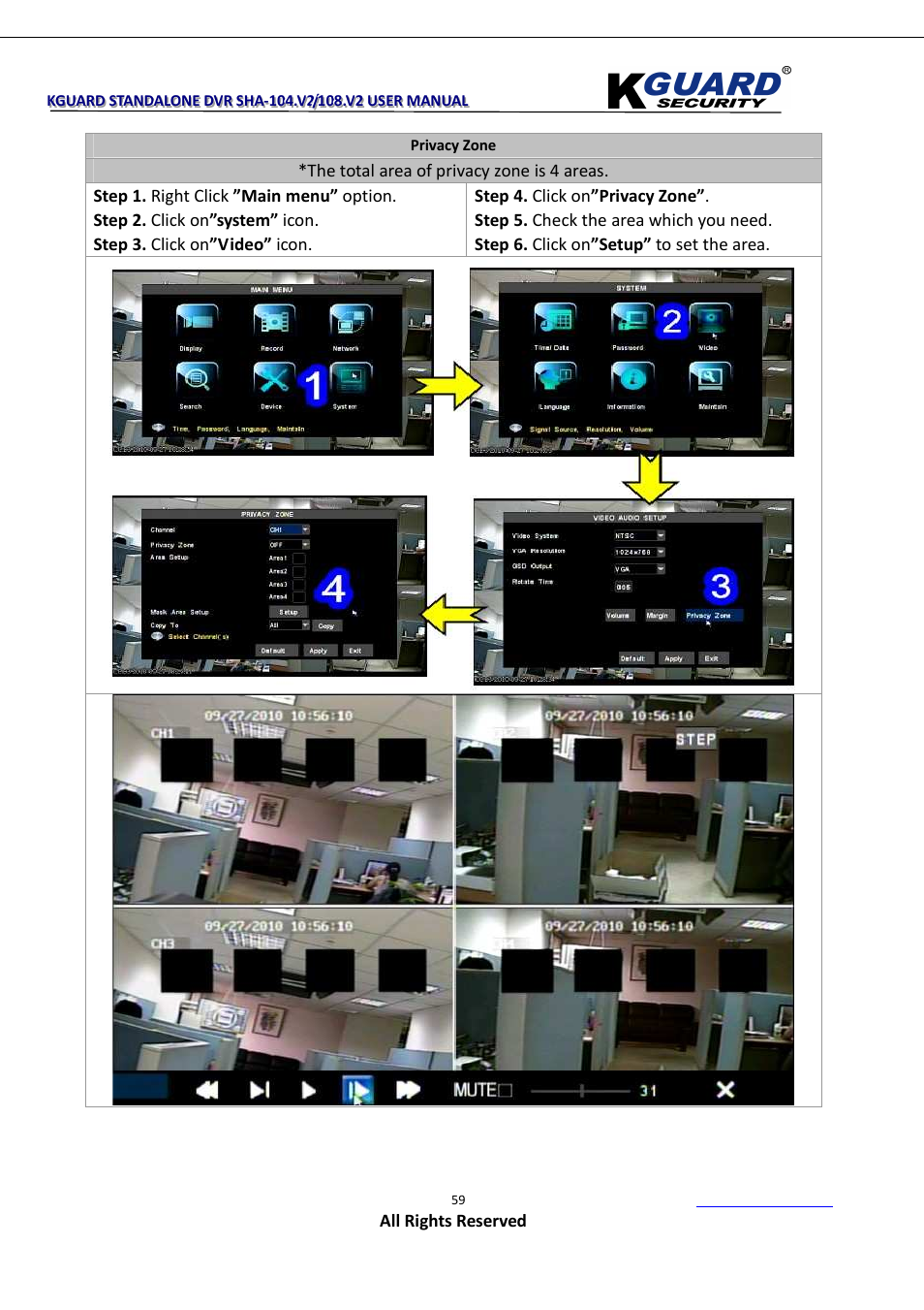 KGUARD Security SHA108.V2 User Manual | Page 63 / 147