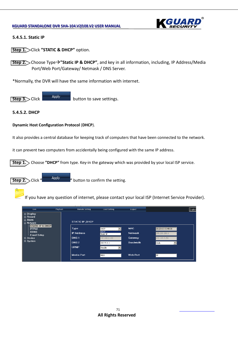 KGUARD Security SHA108.V2 User Manual | Page 75 / 147