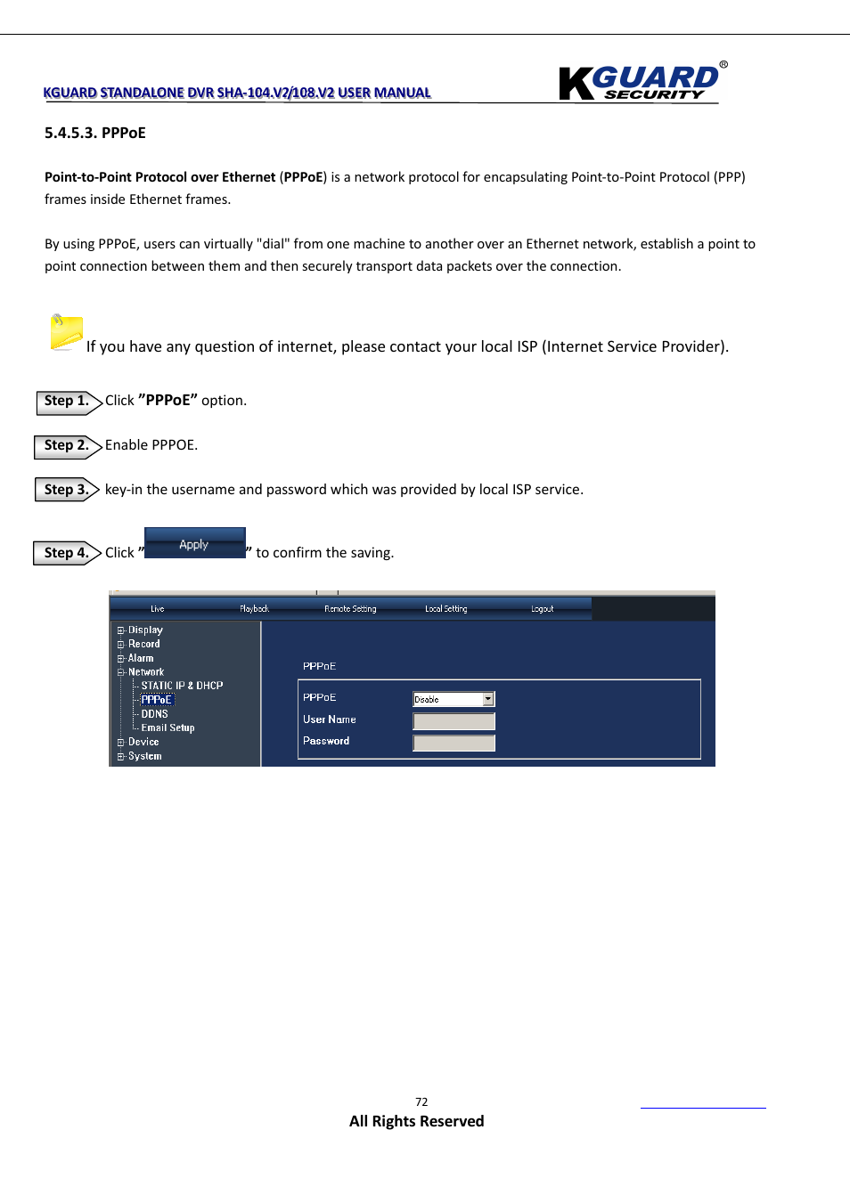 KGUARD Security SHA108.V2 User Manual | Page 76 / 147