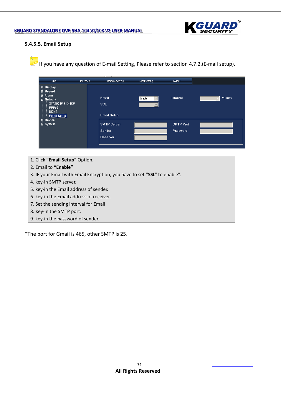 KGUARD Security SHA108.V2 User Manual | Page 78 / 147