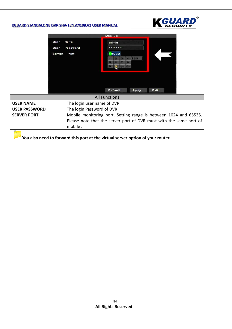 KGUARD Security SHA108.V2 User Manual | Page 88 / 147
