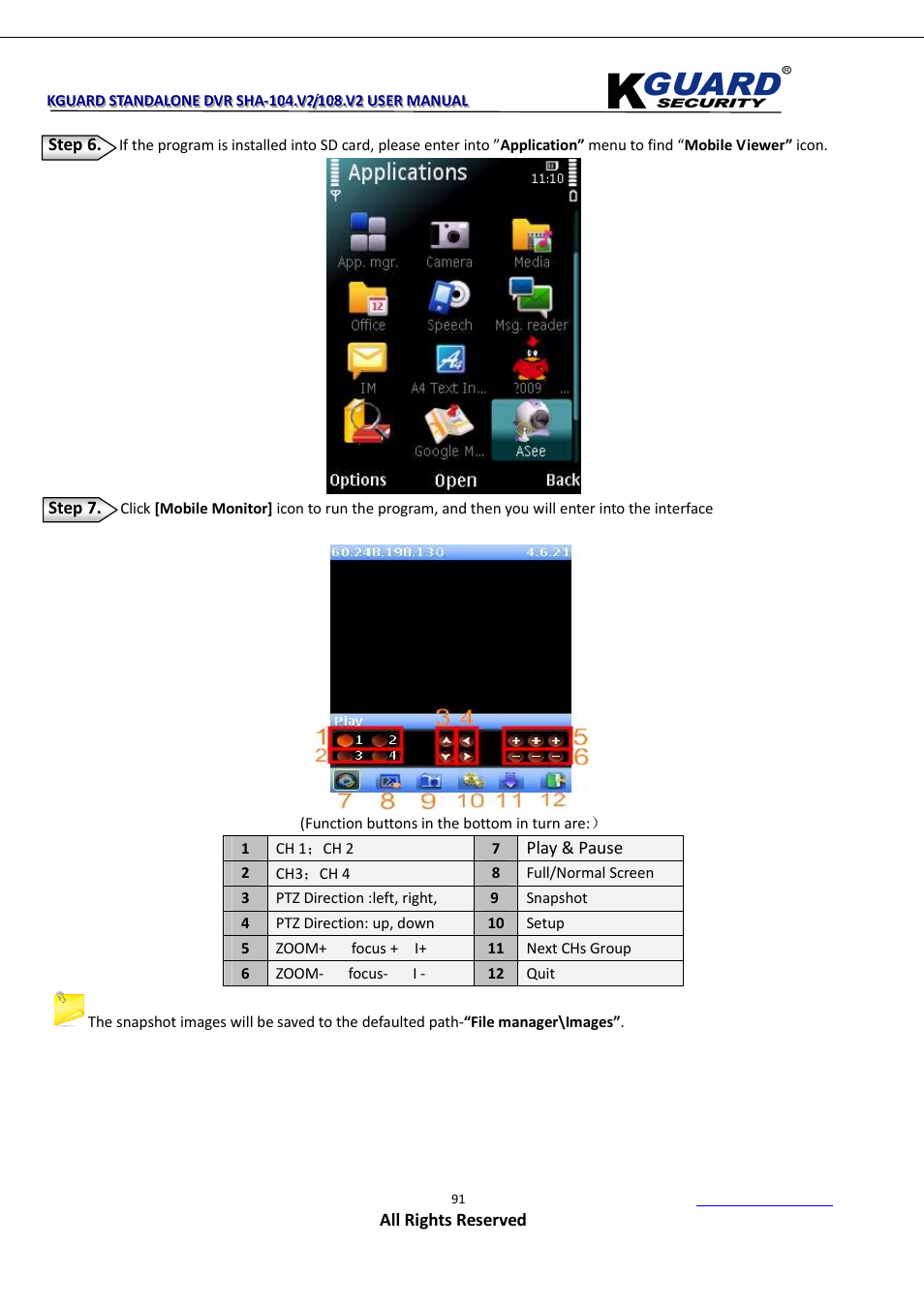 KGUARD Security SHA108.V2 User Manual | Page 95 / 147