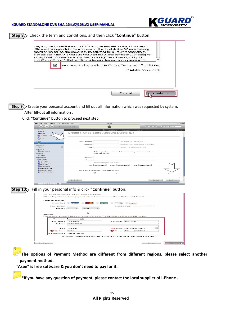 KGUARD Security SHA108.V2 User Manual | Page 99 / 147