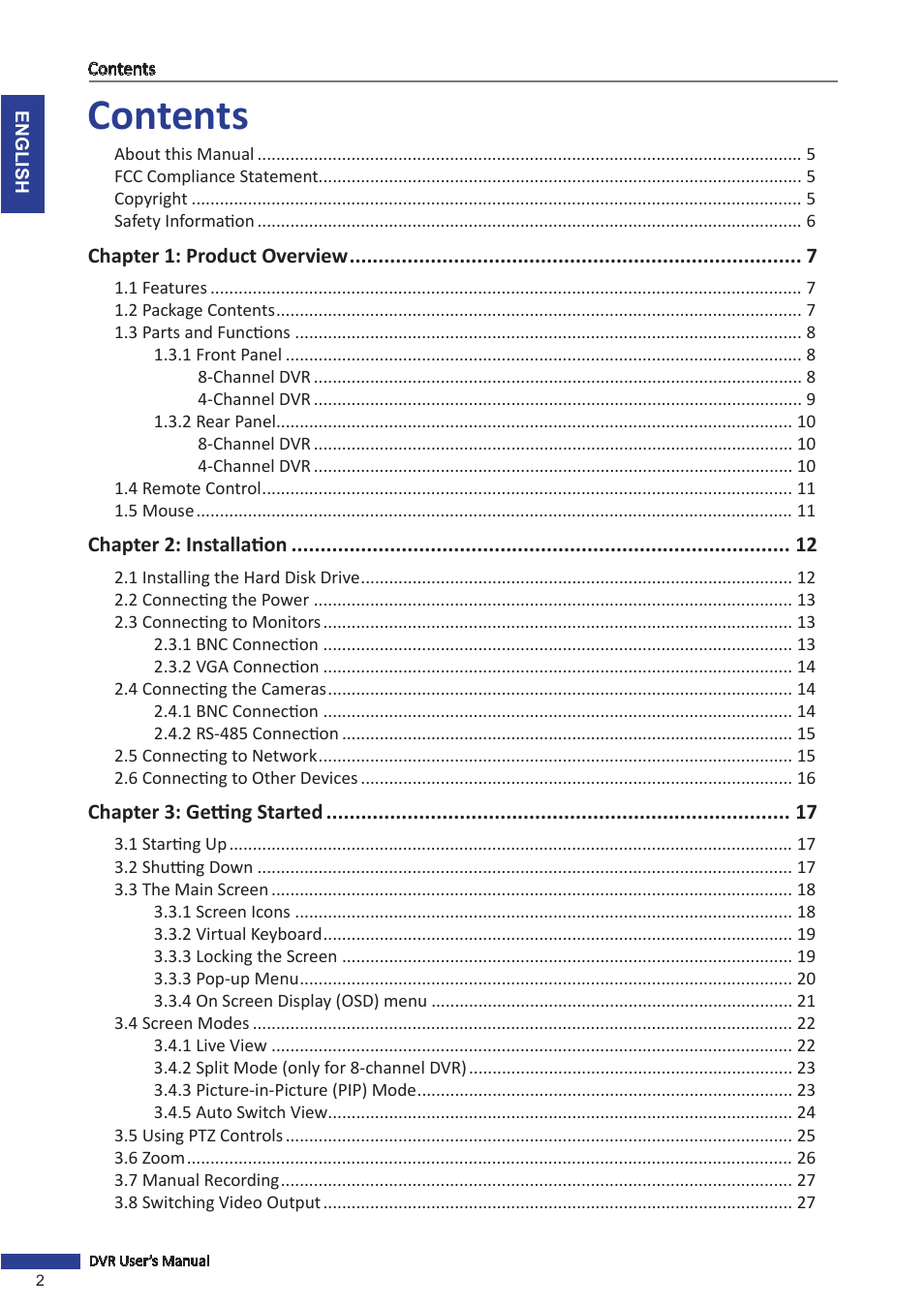 KGUARD Security SHA24 User Manual | Page 2 / 85