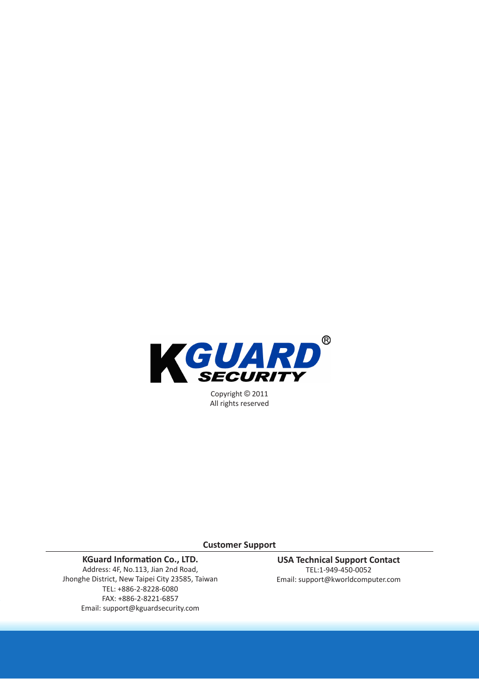 KGUARD Security SHA24 User Manual | Page 85 / 85