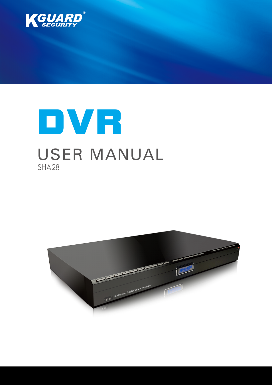 KGUARD Security SHA28 User Manual | 88 pages