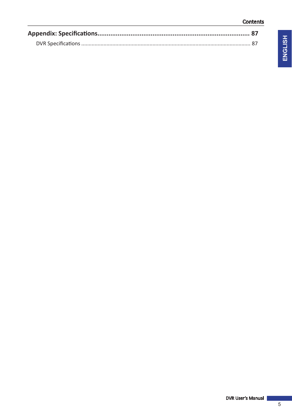 Appendix: specifications | KGUARD Security SHA28 User Manual | Page 5 / 88