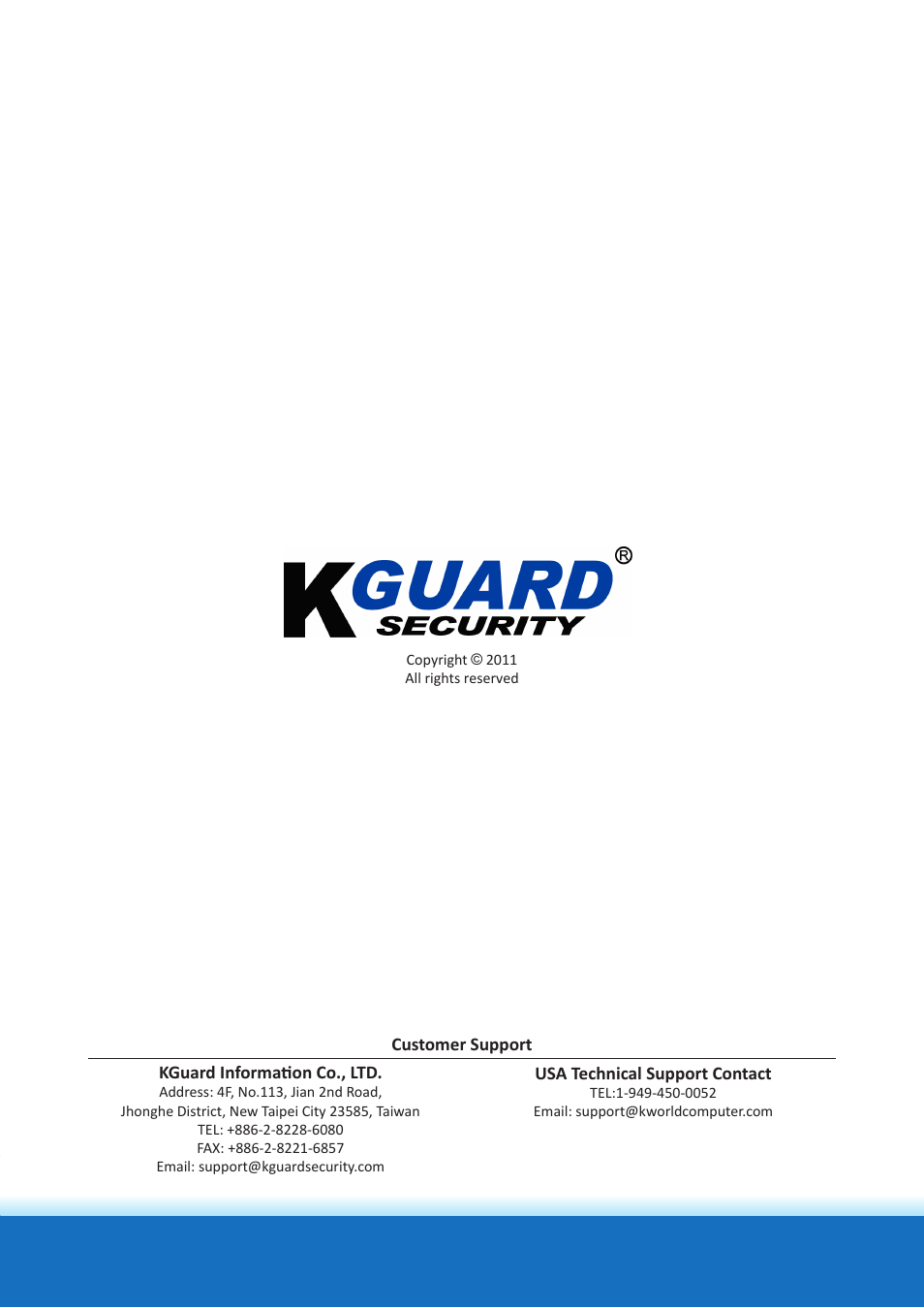 KGUARD Security SHA28 User Manual | Page 88 / 88
