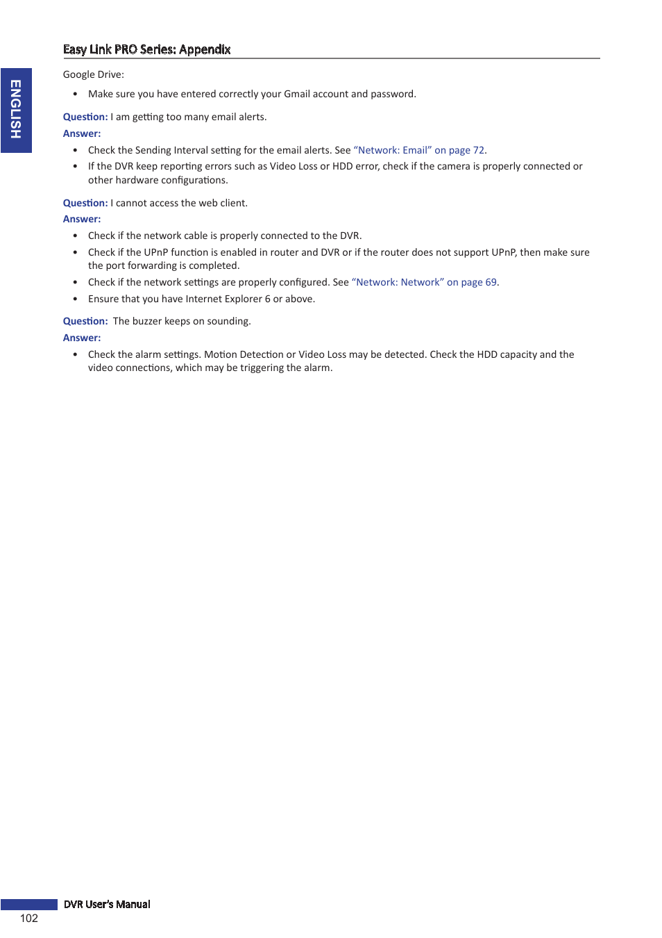 KGUARD Security EL1622 User Manual | Page 102 / 105